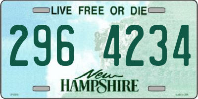 NH license plate 2964234
