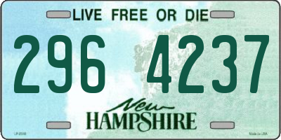 NH license plate 2964237