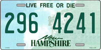 NH license plate 2964241