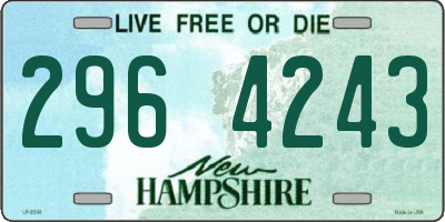 NH license plate 2964243