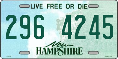 NH license plate 2964245