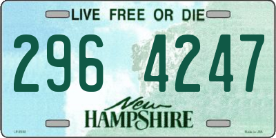 NH license plate 2964247