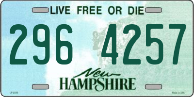 NH license plate 2964257