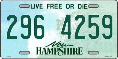 NH license plate 2964259
