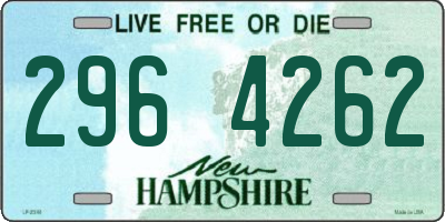 NH license plate 2964262