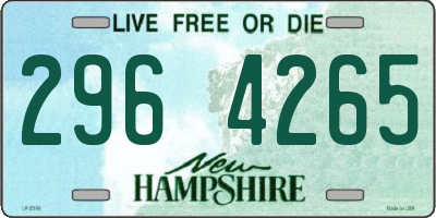 NH license plate 2964265