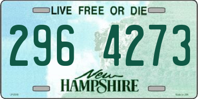 NH license plate 2964273