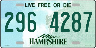 NH license plate 2964287