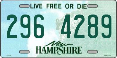 NH license plate 2964289