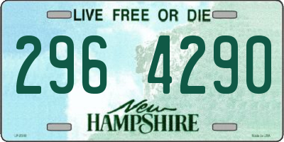 NH license plate 2964290