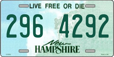 NH license plate 2964292