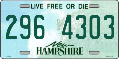 NH license plate 2964303