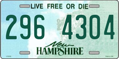 NH license plate 2964304