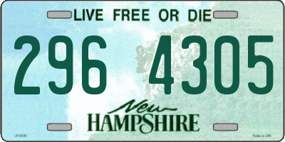 NH license plate 2964305