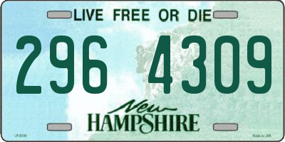NH license plate 2964309