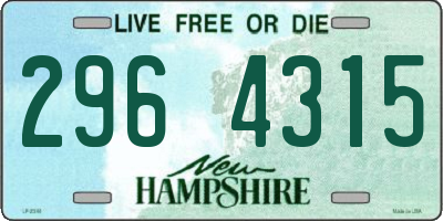 NH license plate 2964315