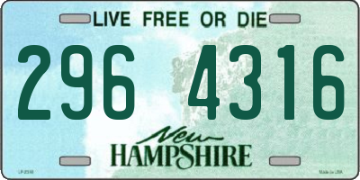 NH license plate 2964316