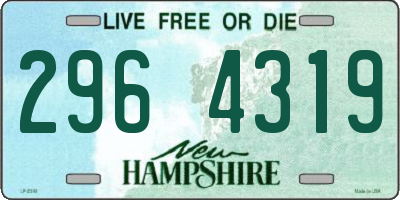 NH license plate 2964319