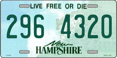 NH license plate 2964320