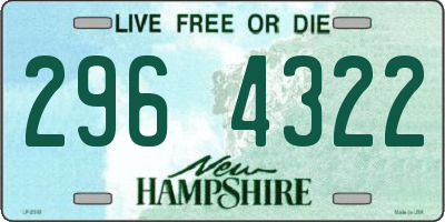 NH license plate 2964322