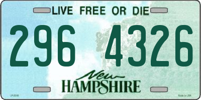 NH license plate 2964326