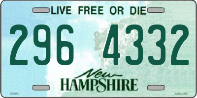 NH license plate 2964332