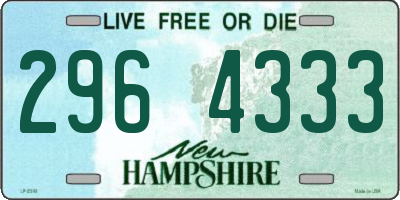 NH license plate 2964333