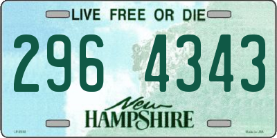 NH license plate 2964343