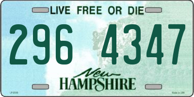NH license plate 2964347