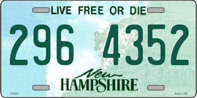 NH license plate 2964352