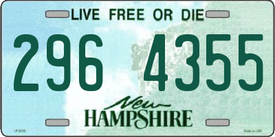 NH license plate 2964355