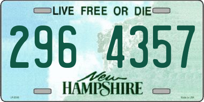 NH license plate 2964357