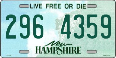NH license plate 2964359