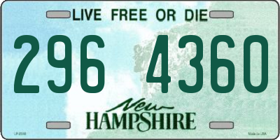 NH license plate 2964360