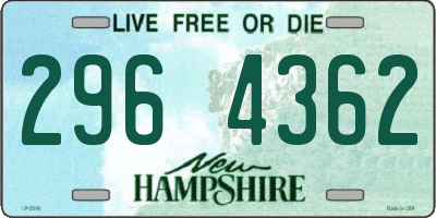 NH license plate 2964362