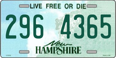 NH license plate 2964365