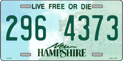 NH license plate 2964373