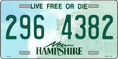 NH license plate 2964382