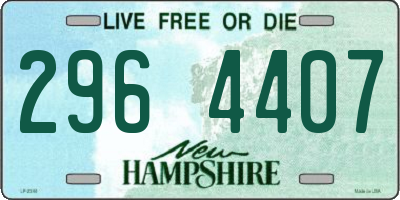 NH license plate 2964407