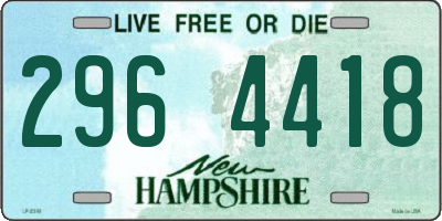 NH license plate 2964418