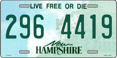 NH license plate 2964419