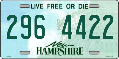 NH license plate 2964422