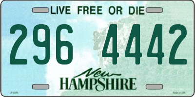 NH license plate 2964442