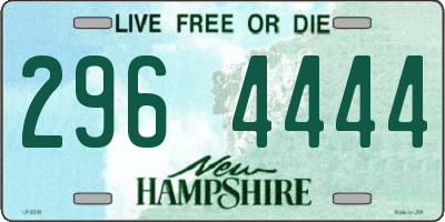 NH license plate 2964444