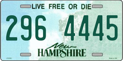 NH license plate 2964445
