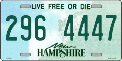 NH license plate 2964447