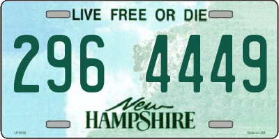 NH license plate 2964449