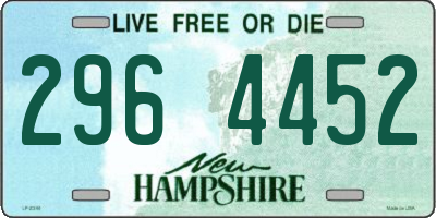 NH license plate 2964452