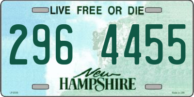 NH license plate 2964455