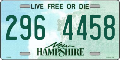 NH license plate 2964458